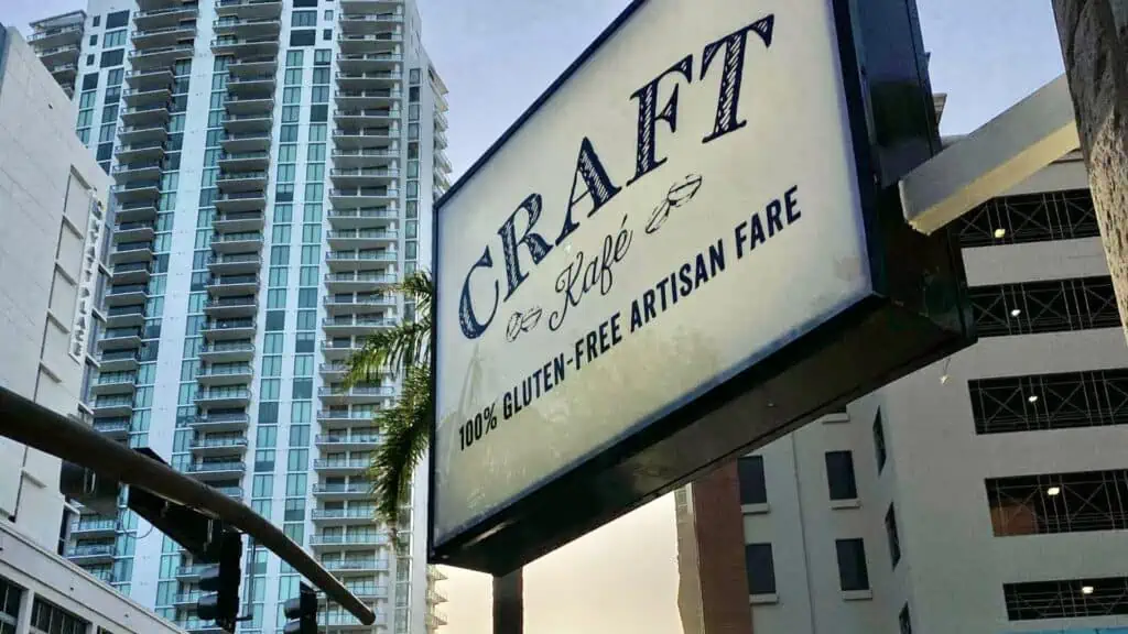 The sign outside Craft Kafe in St. Pete