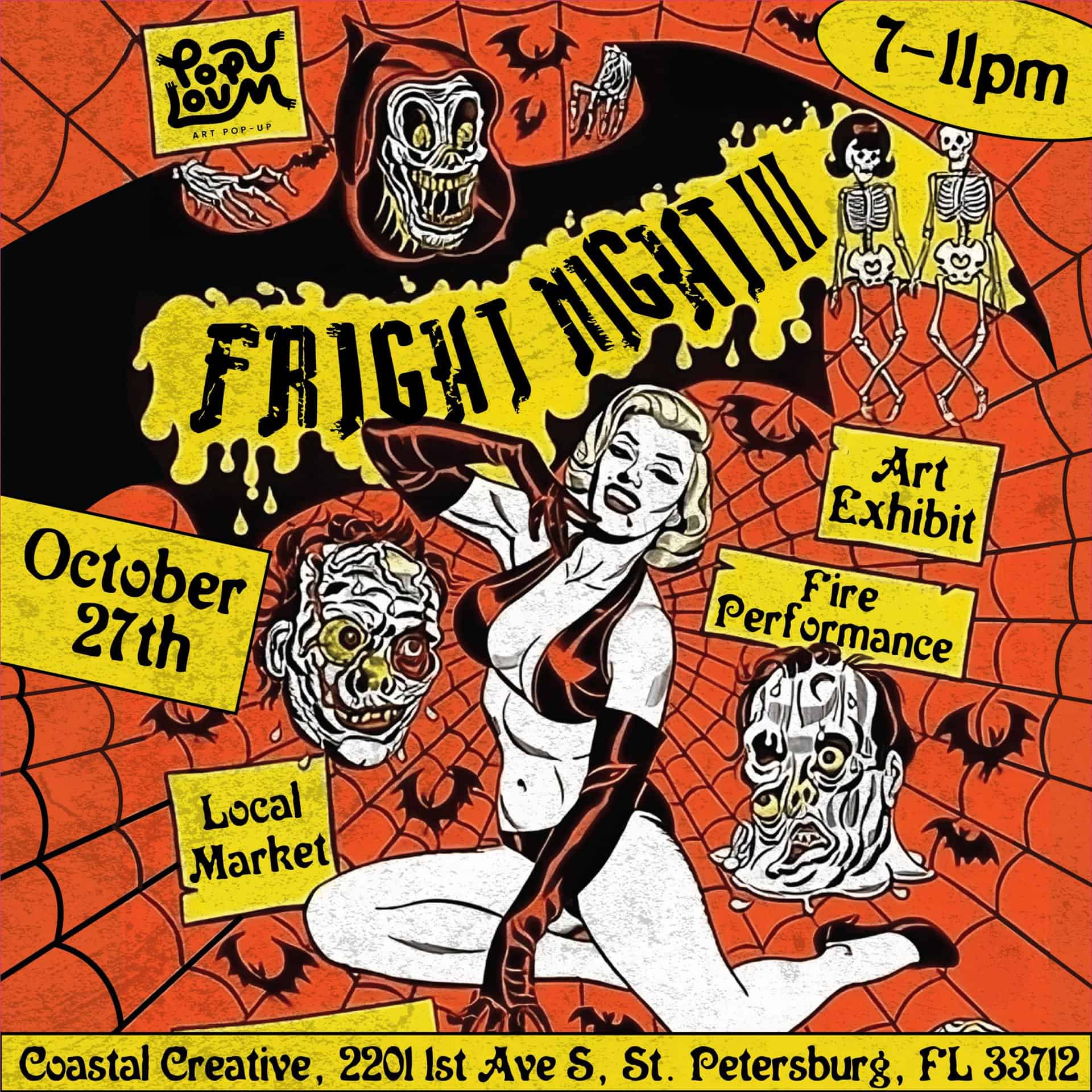 Fright Night III Art Show, Market and Fire Performance
