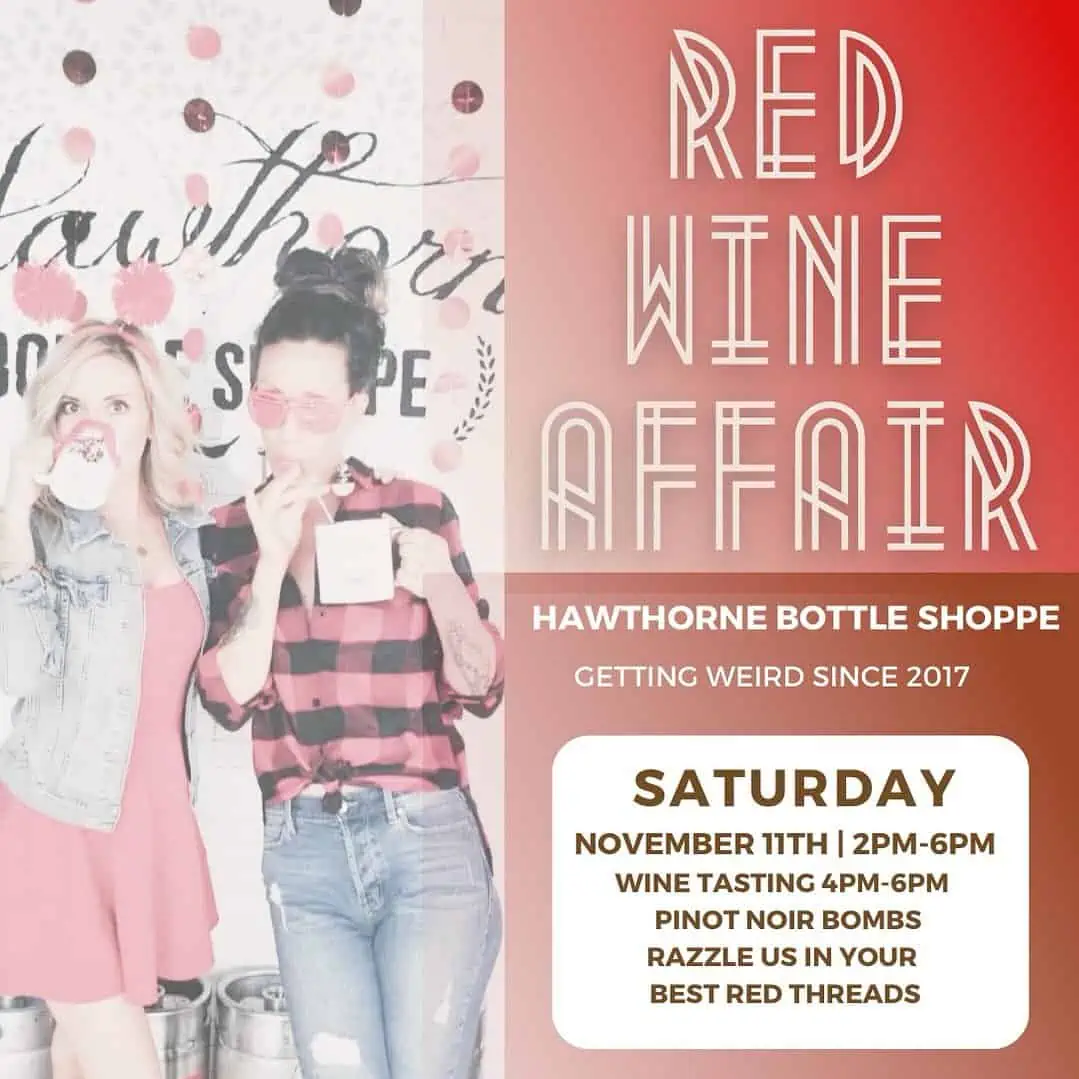 Annual Red Wine Affair at Hawthorne Bottle Shoppe