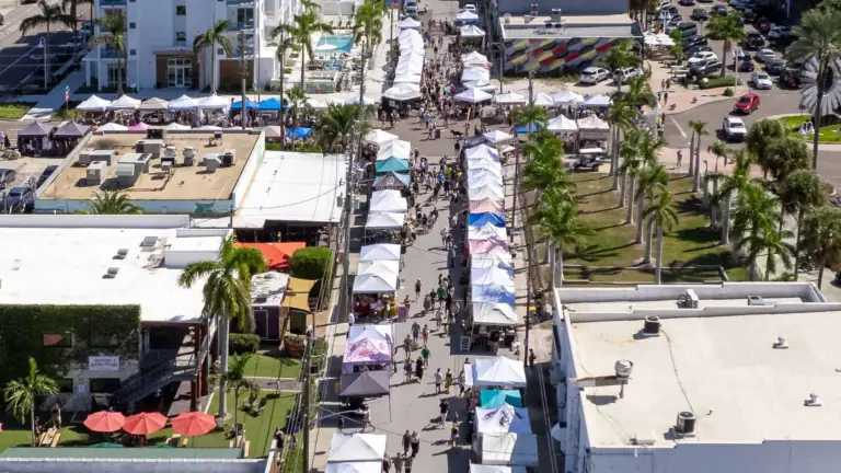 aerial view of mezzo market