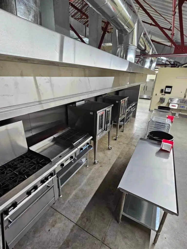 Inside of industrial kitchen