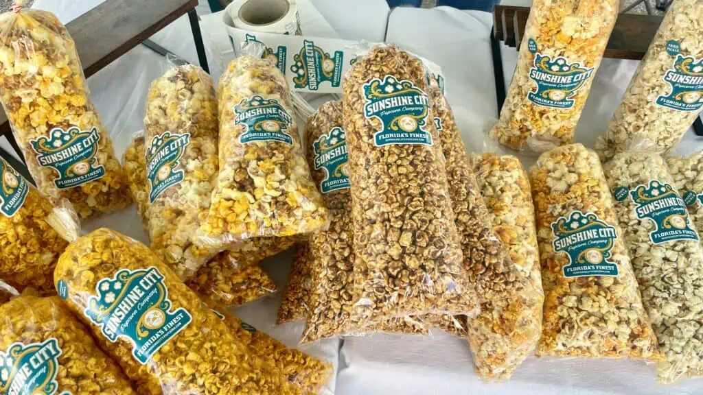 Bags of popcorn