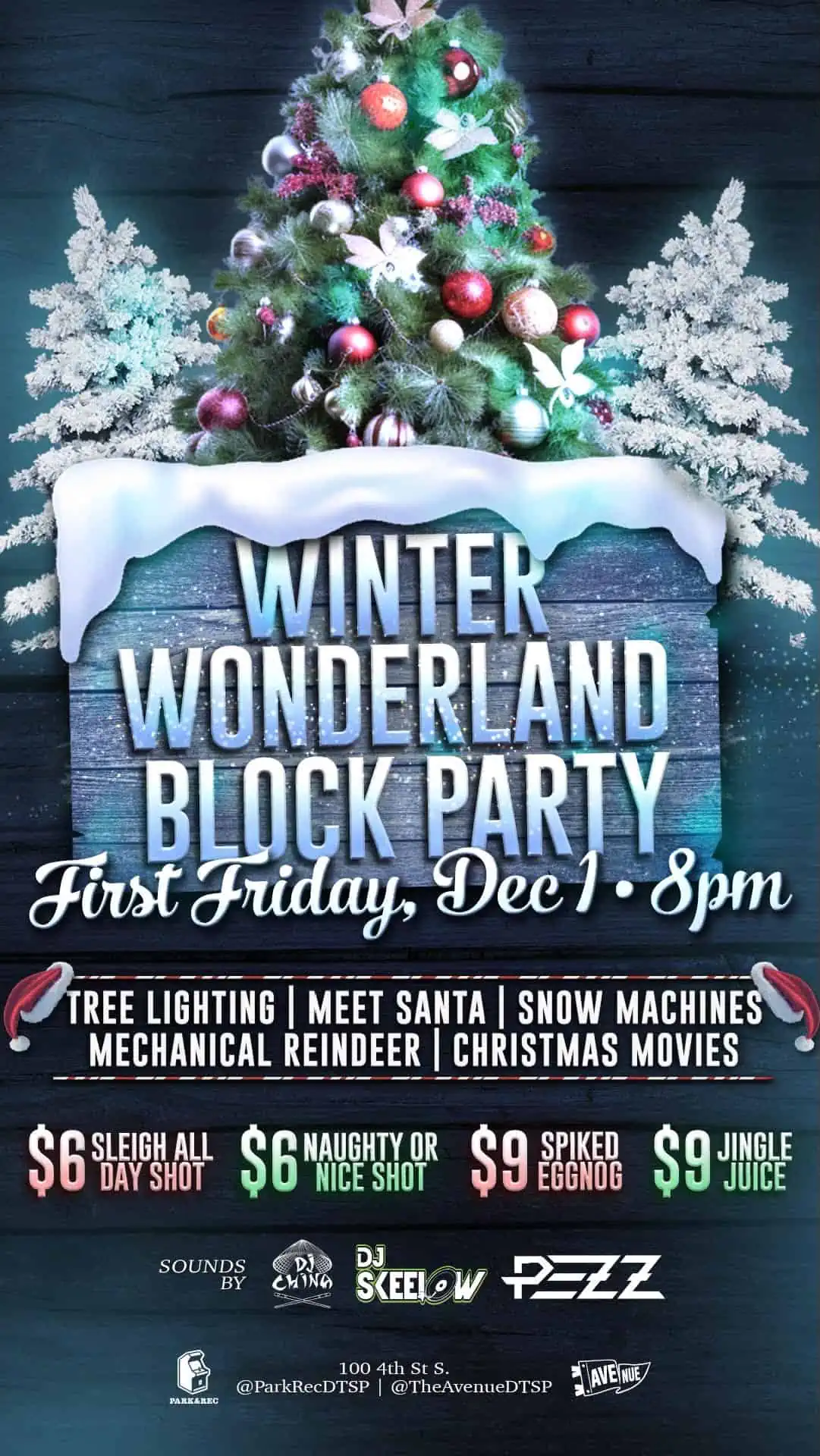 Winter Wonderland Block Party - First Friday Dec 1 at 8pm