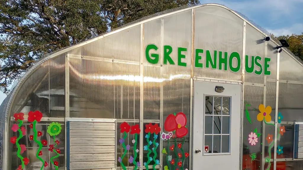 Exterior of a green house