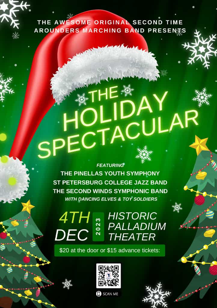 The Holiday Spectacular ft. The Pinellas Youth Symphony, St. Petersburg College Jazz Band, The Second Winds Symphonic Band with Dancing Elves & Toy Soldiers