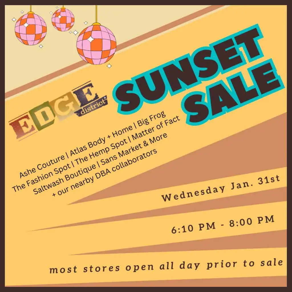 Edge District Sunset Sale