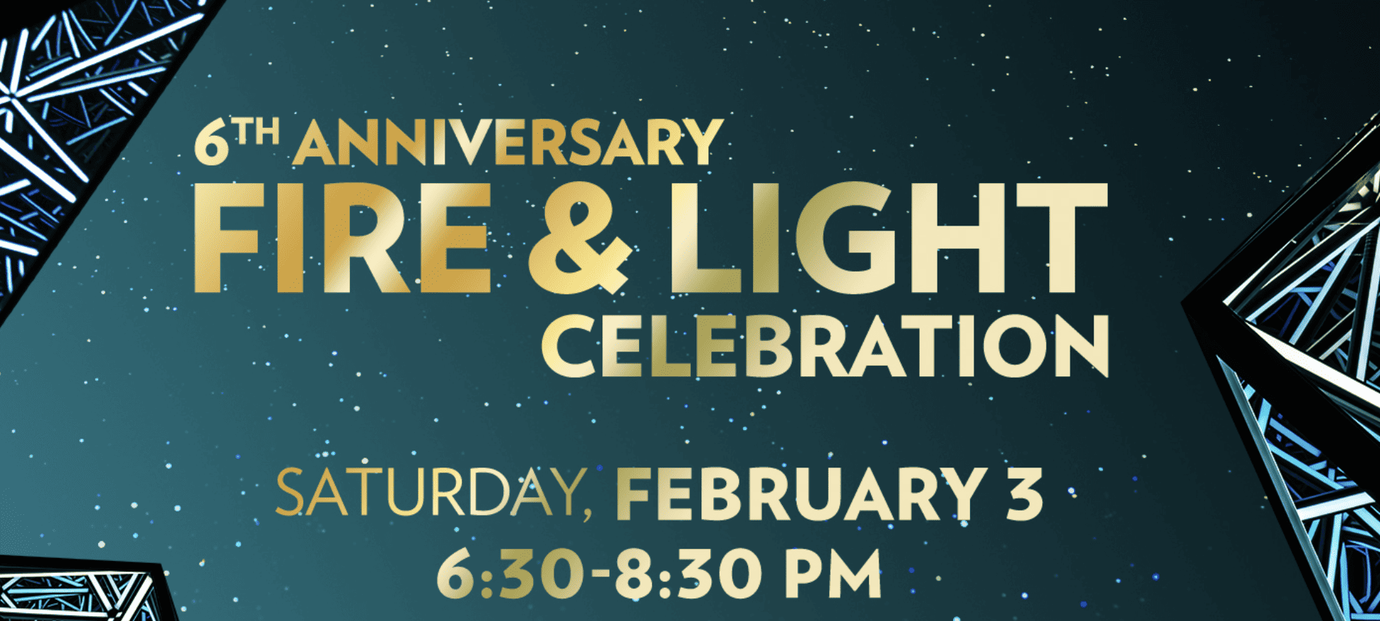6th Anniversary Fire & Light Celebration at the Imagine Museum on Saturday, February 3 from 6:30pm-8:30pm