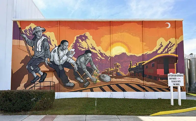 A mural of the Frontier