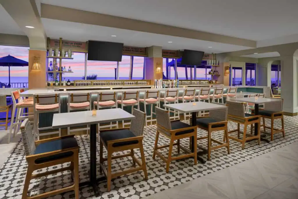 Coconut Charlie's a bar and restaurant concept by the new owners with views of the Gulf
