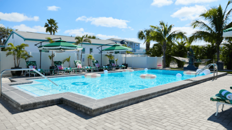 A resort on the beach