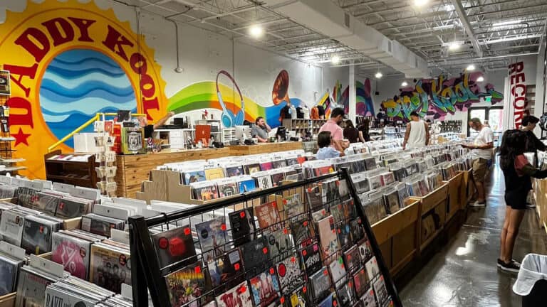 inside a record store