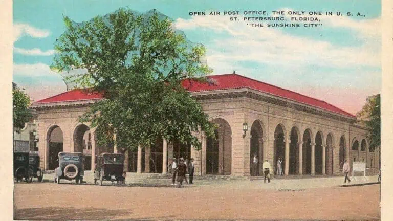1920's promoting St. Petersburg's Open Air Post Office.