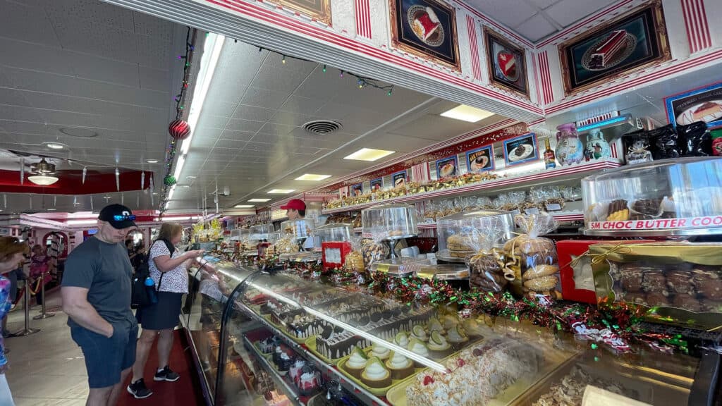 interior of a massive bakery