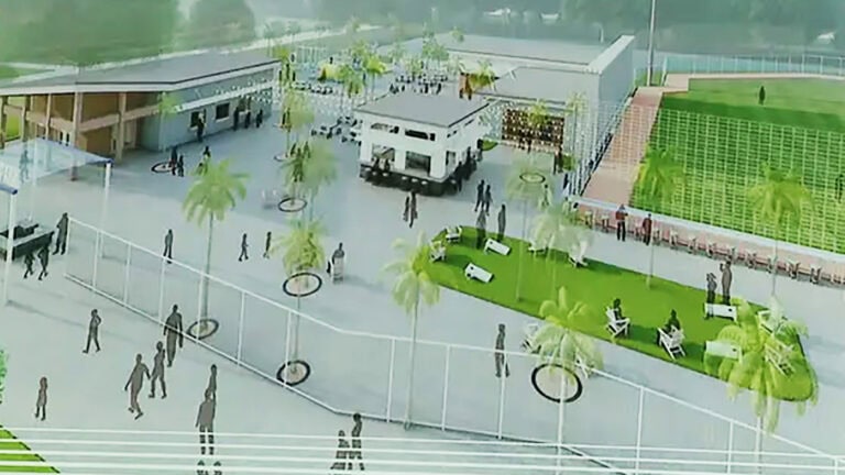 rendering of a large youth sports complex