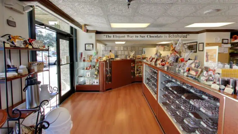 interior of a chocolate shop