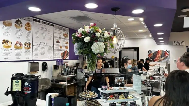 interior of a pastry shop