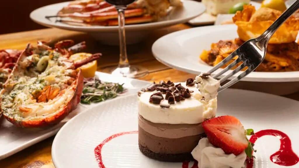 multiple desserts arranged on a table