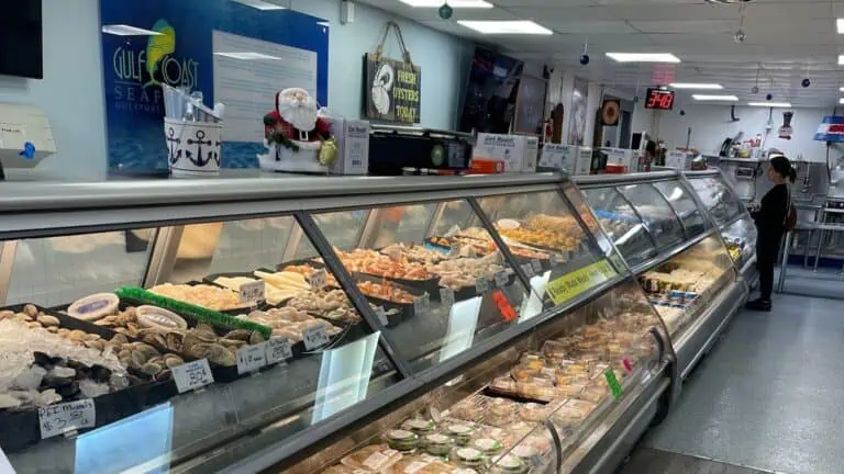 interior of a seafood restaurant