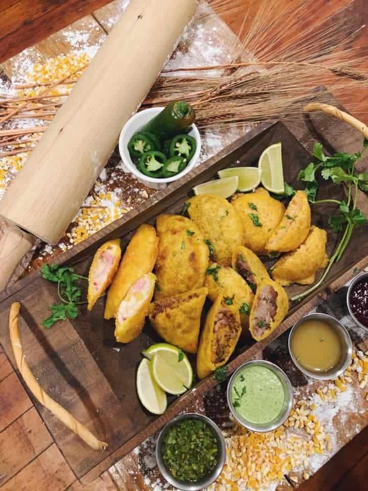 A plate of empanadas