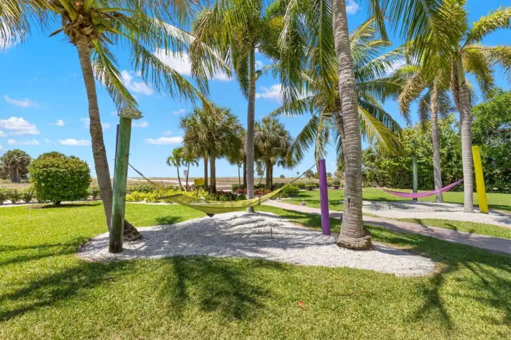 The exterior of a beach resort