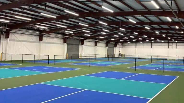 a large indoor pickleball club