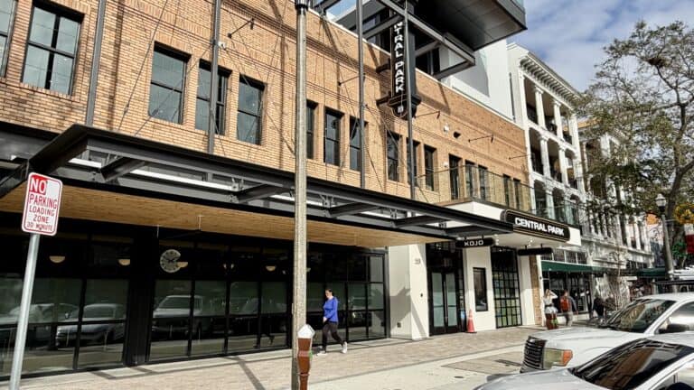 The exterior of a building