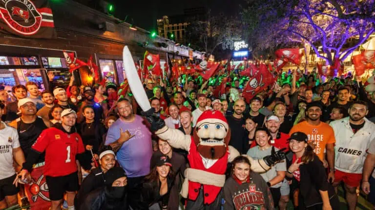 People at an outdoor party