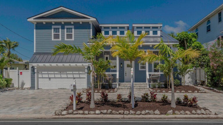 The exterior of a house