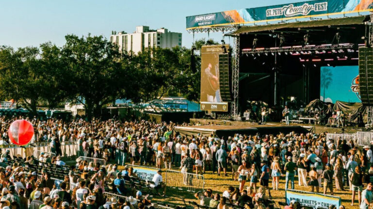 People at St. Pete Country Fest