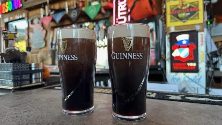 Beers on a table