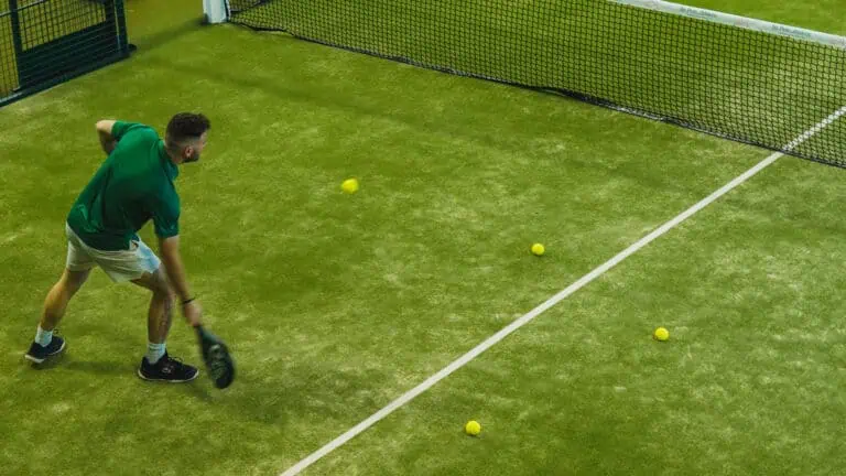 People at a padel court