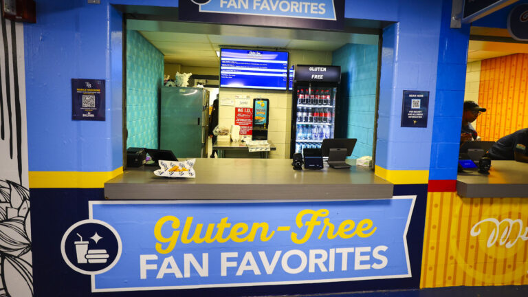 Gluten-free food stand at Tropicana Field