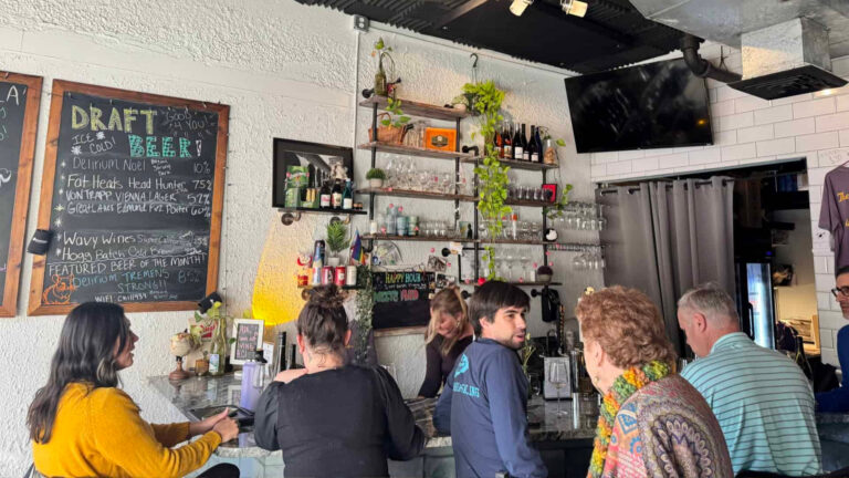 People inside a bar