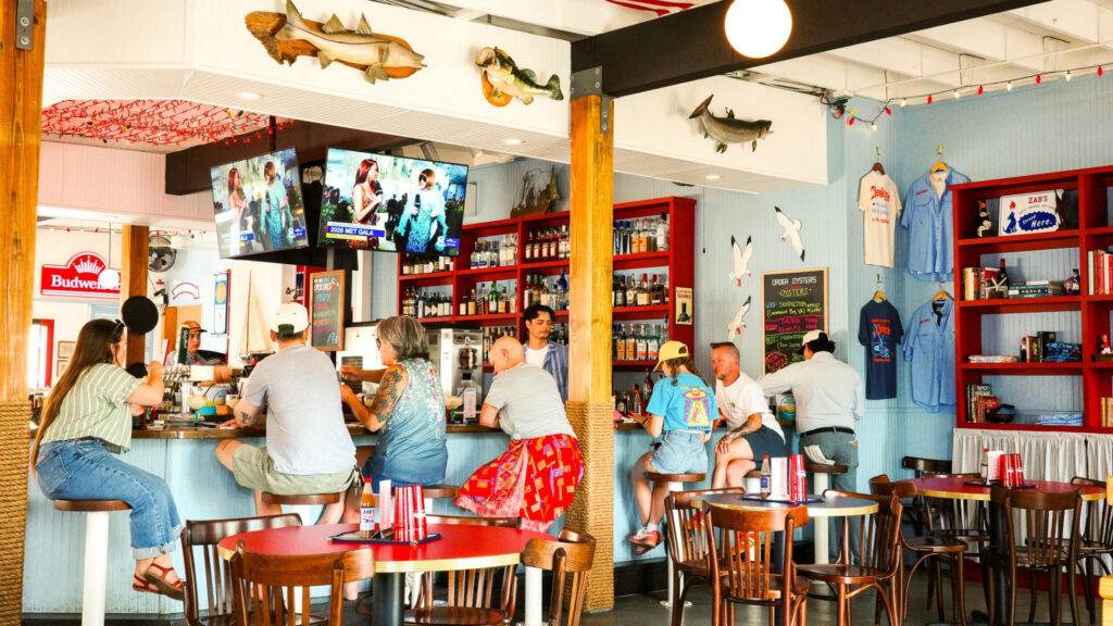 The interior of a restaurant