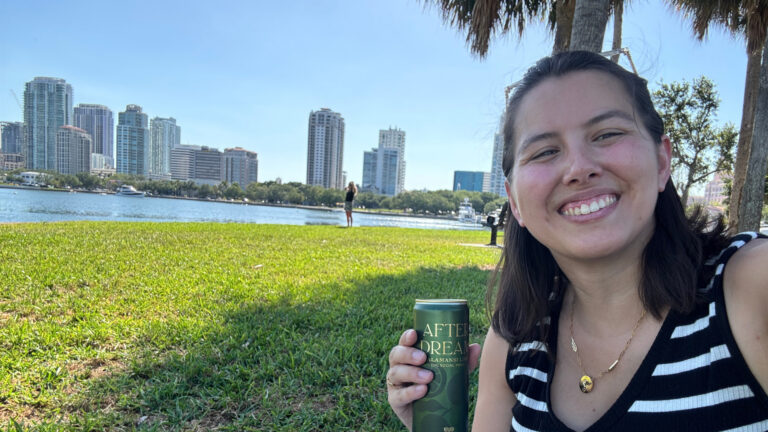 A person in a park