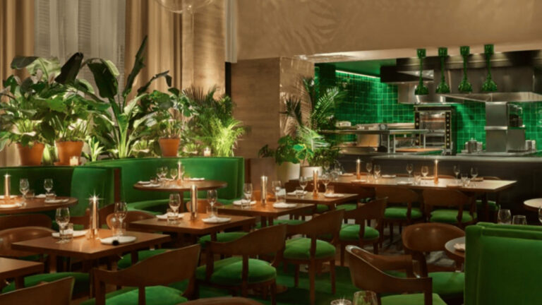 The interior of a restaurant