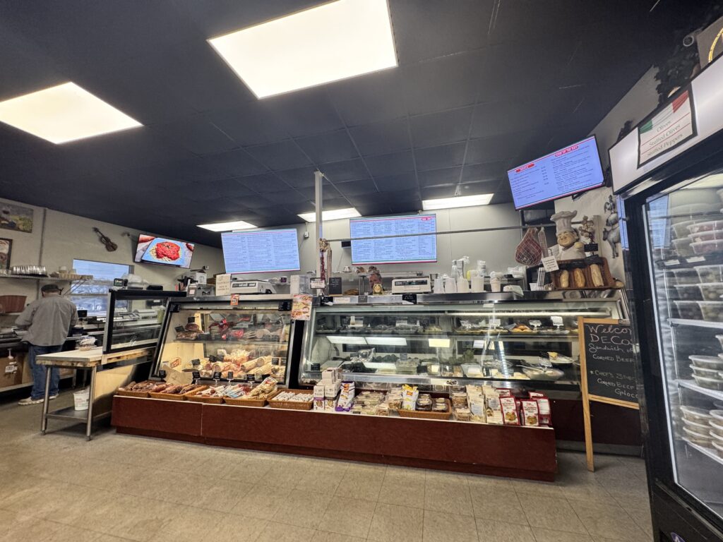 The interior of DeCosmo Italian Market in Pinellas Park