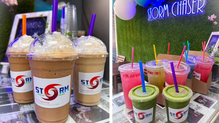 Drinks at a drink company