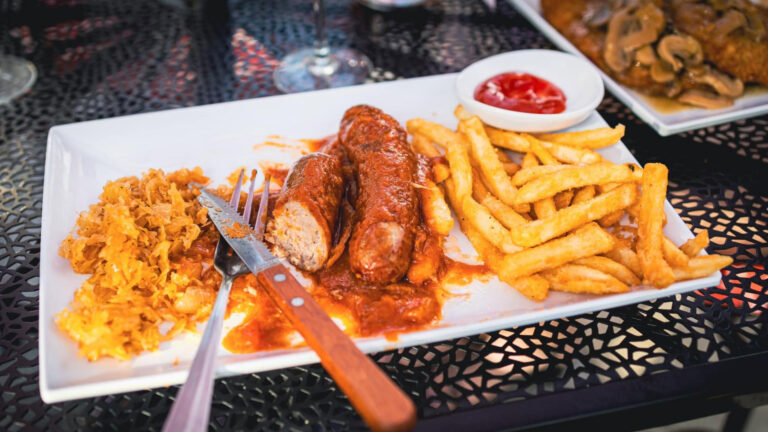 A plate of sausage at German Knodle in St. Pete